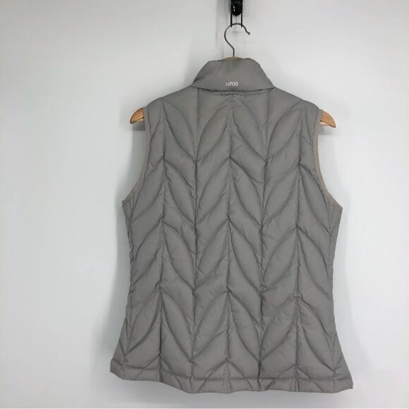 EDDIE BAUER EB700 Gray Zip Up Puffer Vest Womens Size Medium - Picture 4 of 8